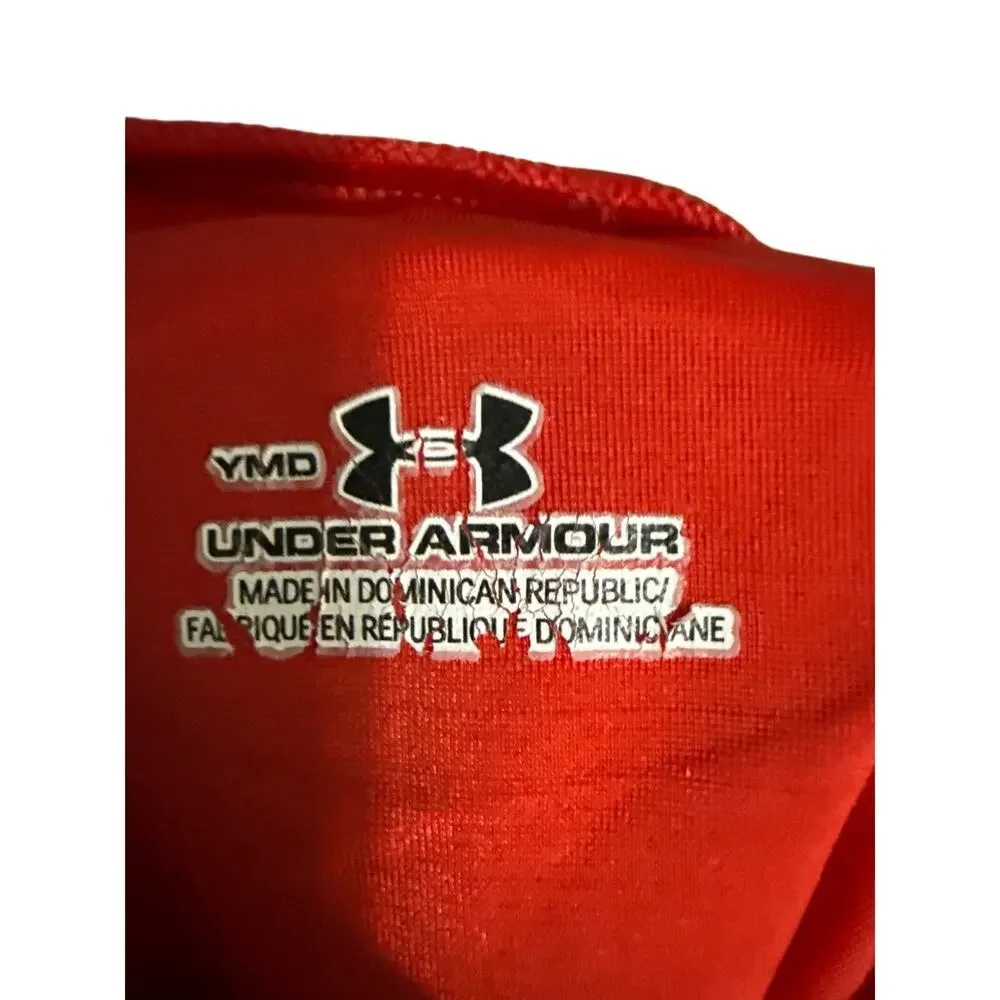 Under Armour Red Short Sleeve Tee Youth Medium